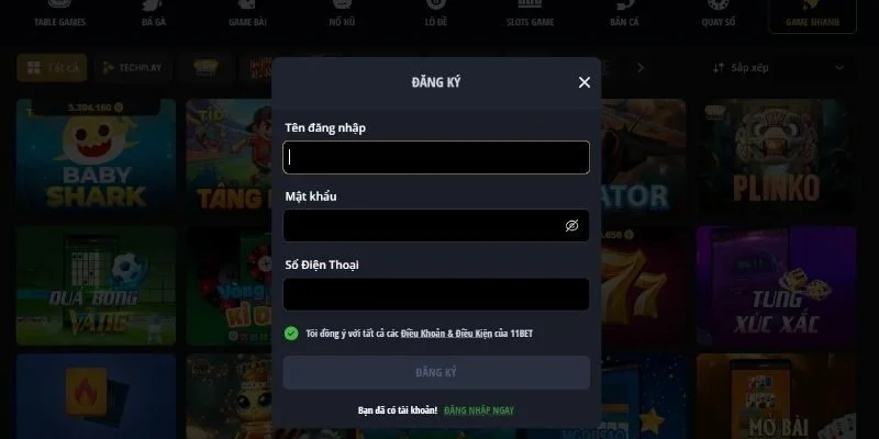 11BET - Nhà cái uy tín, review chi tiết & an toàn 2026 4 Quy trình đăng ký 11BET đơn giản cùng nhiều ưu đãi hấp dẫn